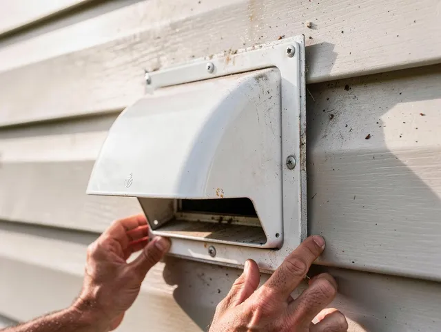 Cornelius Dryer Vent Cleaning technician delivering thorough residential dryer vent cleaning service in Cornelius